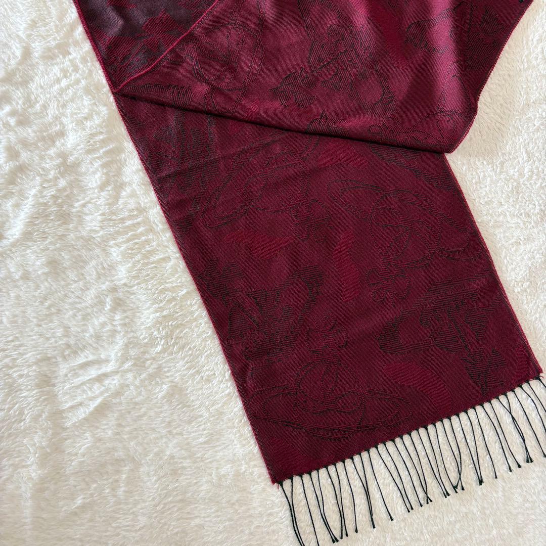 ヴィヴィアン・ウエストウッド オーブ総柄マフラー ストール タグ付き未使用品