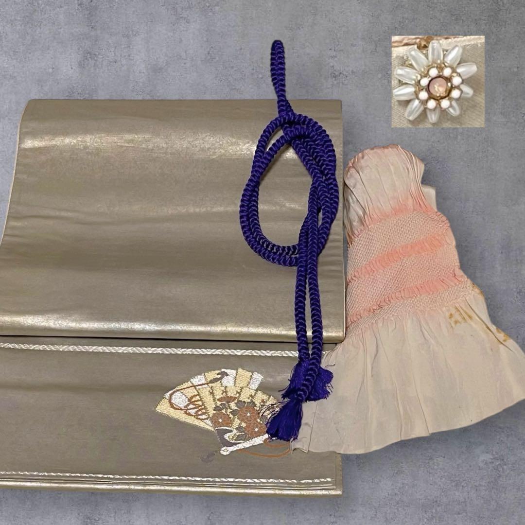 k225 飛び柄小紋 洗える着物 小紋 フルセット 身丈161裄丈68ゆったり