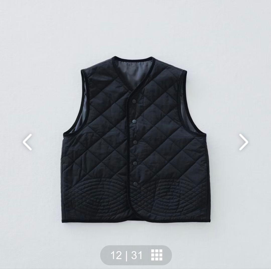 毎日着回したいキルティングベスト　よしいちひろさんコラボ　ブラック　完売品