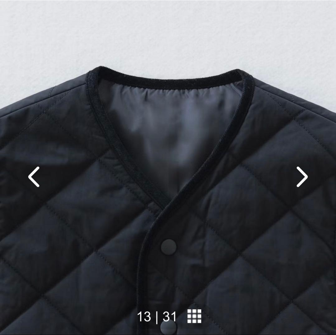 毎日着回したいキルティングベスト　よしいちひろさんコラボ　ブラック　完売品