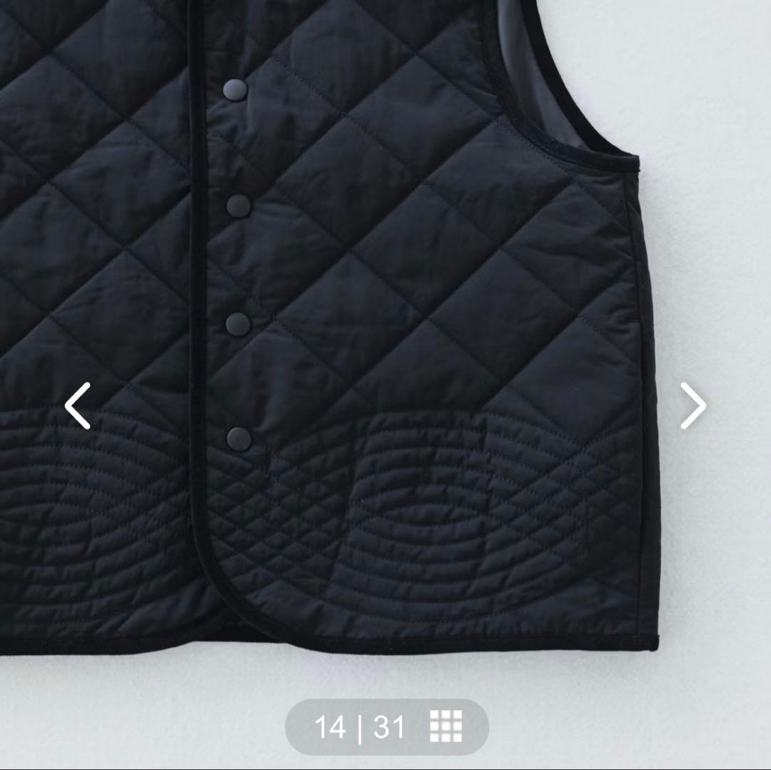 毎日着回したいキルティングベスト　よしいちひろさんコラボ　ブラック　完売品