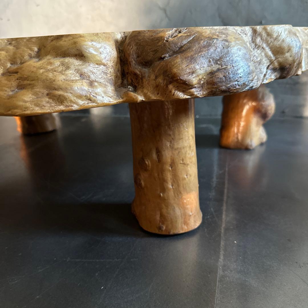 えーい！最後のお値下げ‼️一枚板ちゃぶ台　テーブル　花台に！とても素敵です！