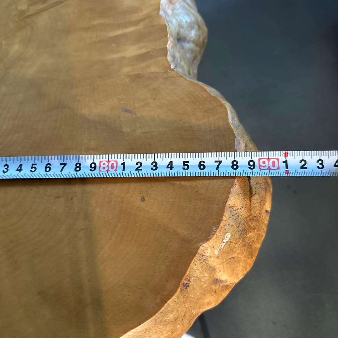 えーい！最後のお値下げ‼️一枚板ちゃぶ台　テーブル　花台に！とても素敵です！