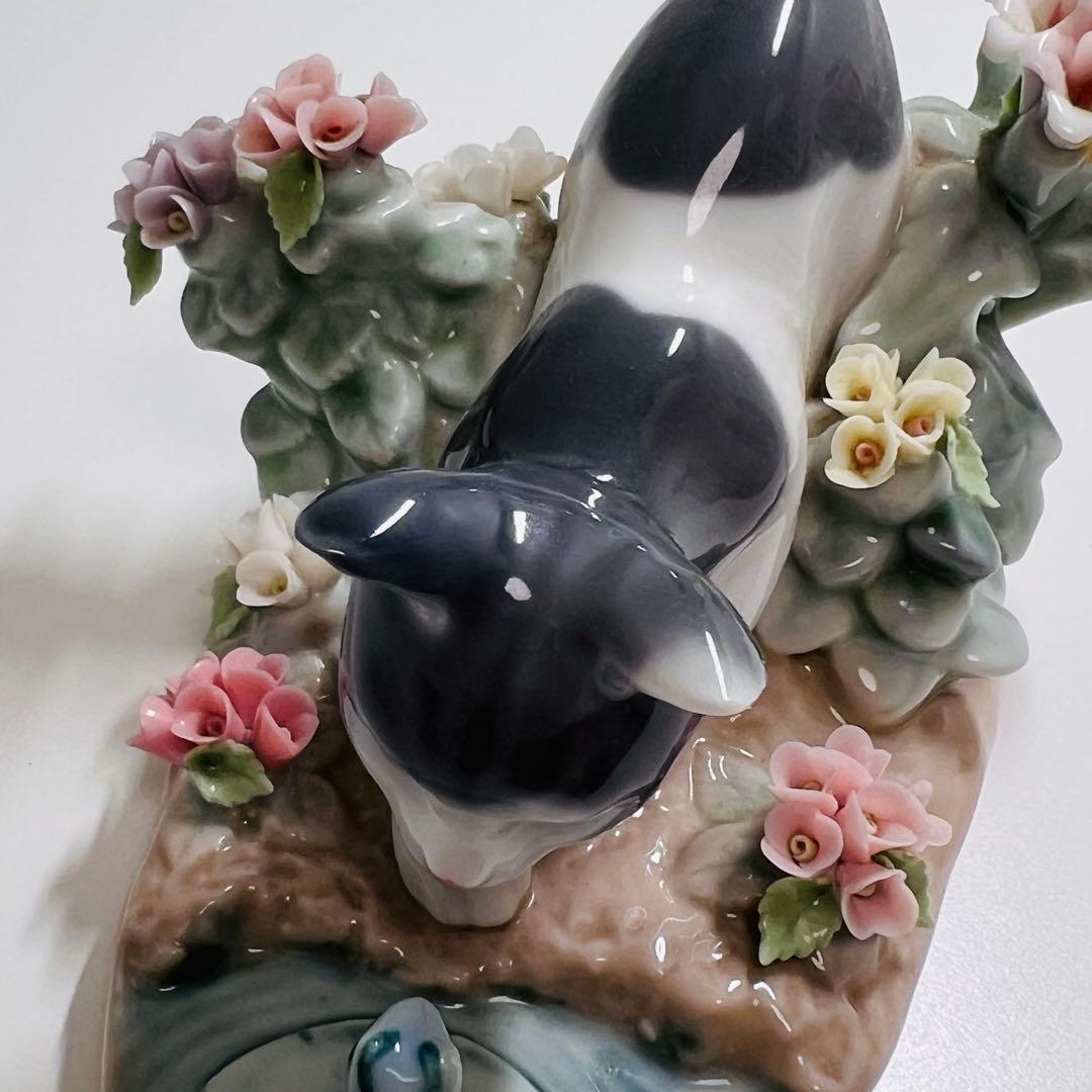 希少 共箱あり LIADRO KITTY CONFRONTATION にらみ合い