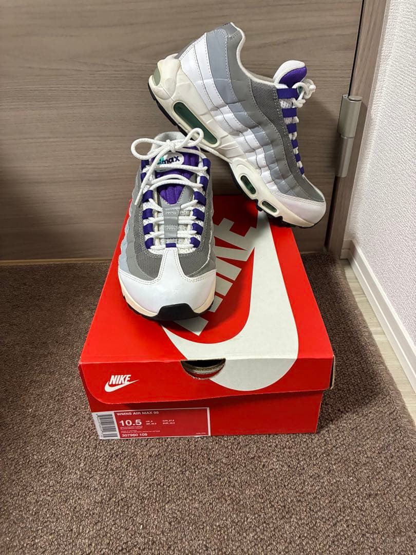 Nike Air Max 95 10.5 グレー/ホワイト/パープル
