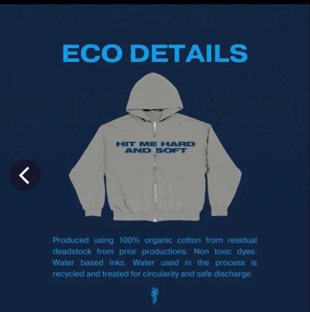 billie eilish ビリーアイリッシュ ZIPPER HOODIE S