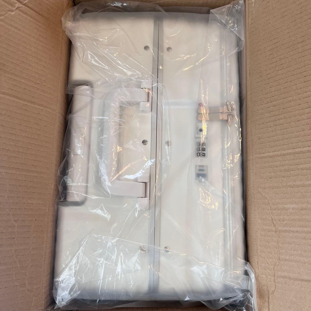 スーツケース 多機能 フロントオープン キャリーケース ストッパー付 大容量 Ｍ