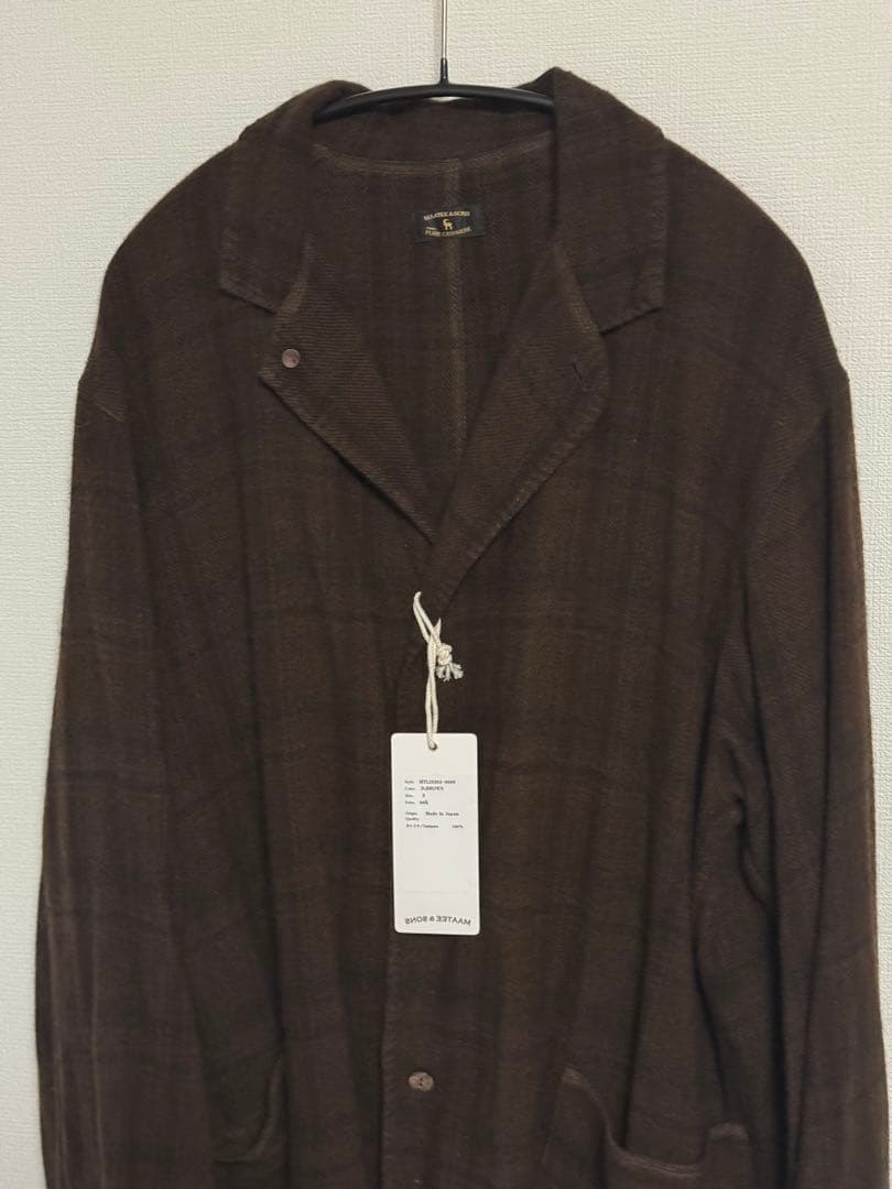 MAATEE&SONS 25AW別注カシミヤネル折って折ってJacketサイズ3