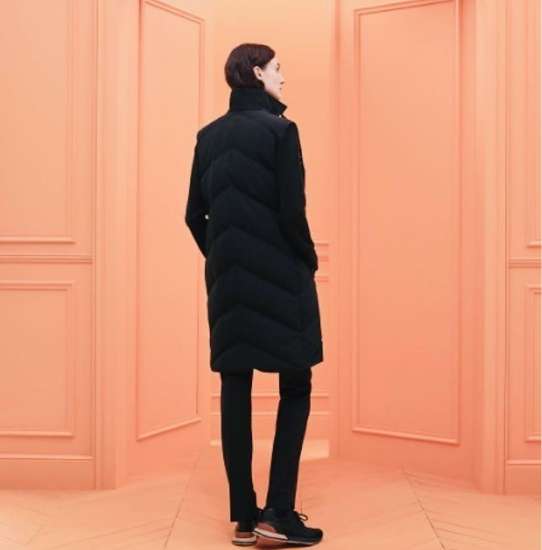 未使用品 HERMES ダウンベスト ジレ シェーヌダンクル裏地 ブラック 34