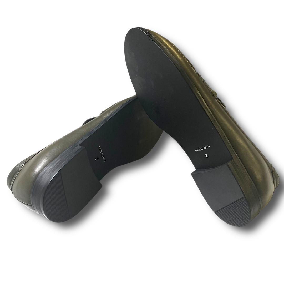 27cm 新品 SOFTHYPHEN SAKIAS レザー ローファー Uチップ