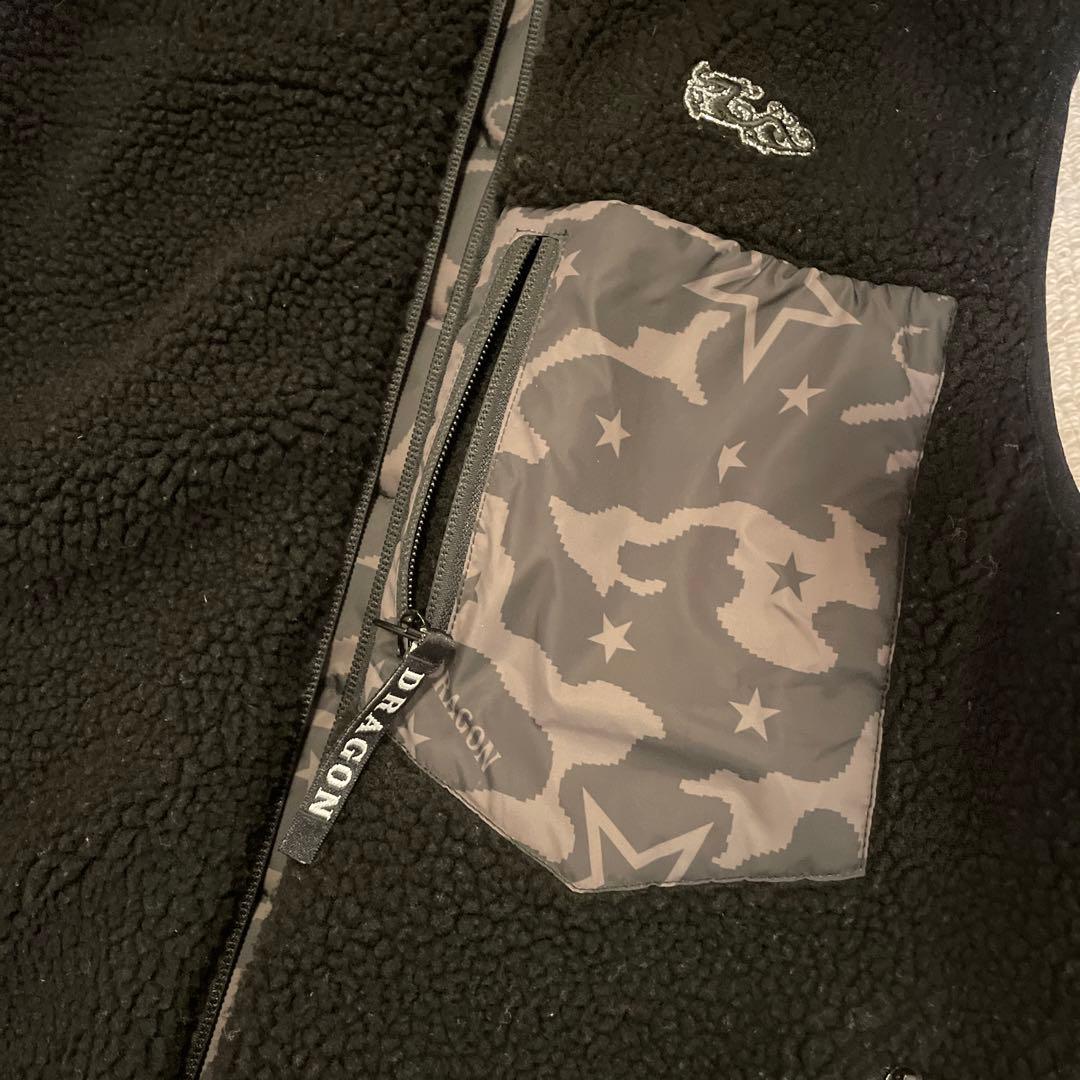 新品☆ゴルフウェアdance with Dragonレディースリバーシブルダウン