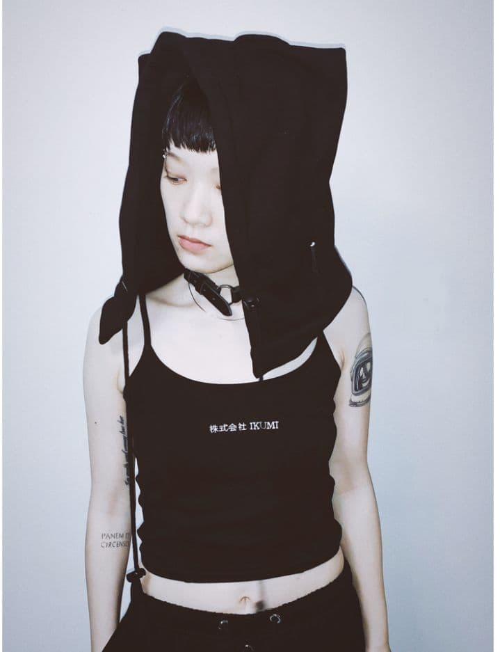 【未使用・美品】IKUMI 　イクミ　HORN HOODIE CAP 　猫耳帽子