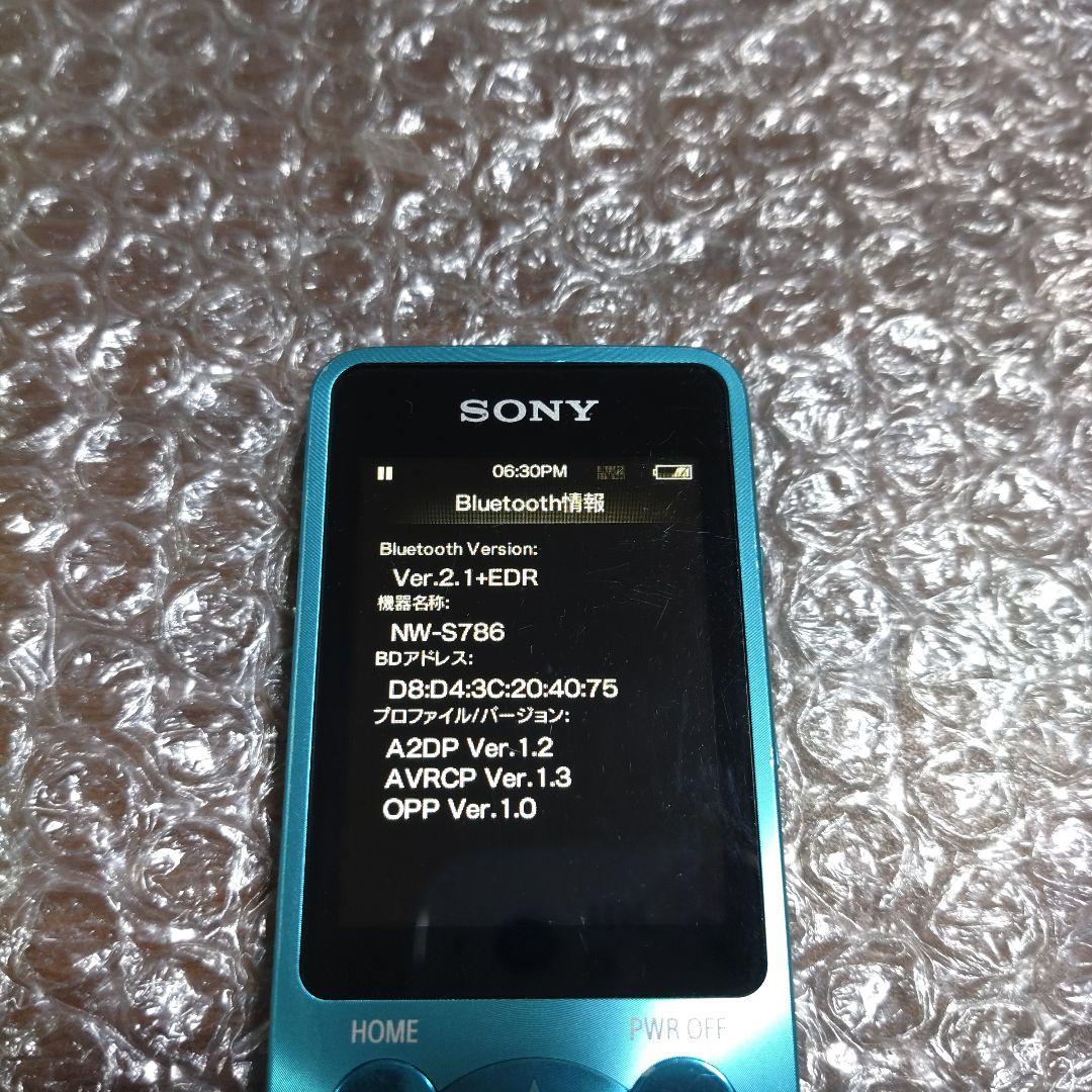 ソニーウォークマン　NW−S786　管理ナンバー6412