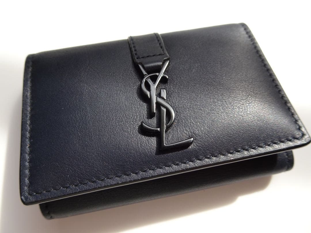 【SAINT LAURENT PARIS】6連キーケース　ダークネイビー　レザー