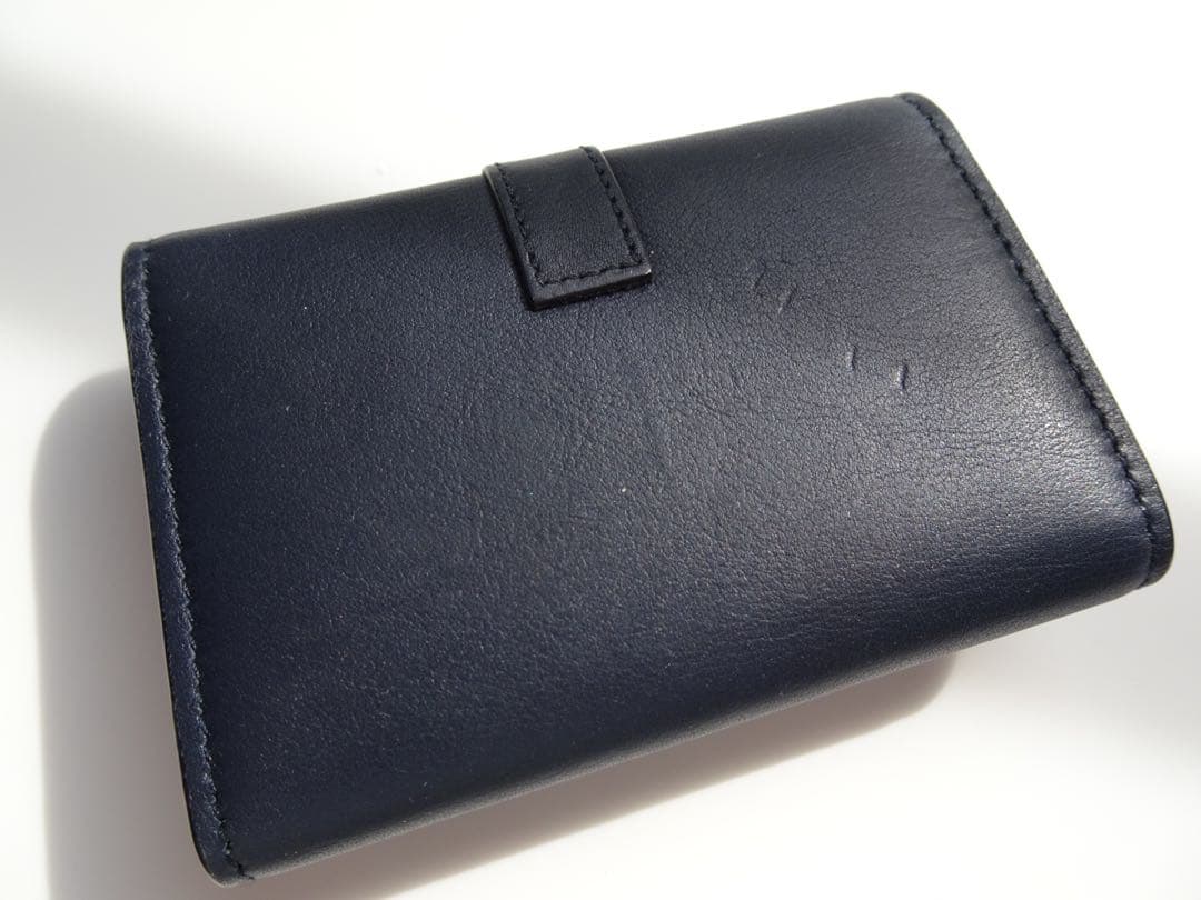 【SAINT LAURENT PARIS】6連キーケース　ダークネイビー　レザー