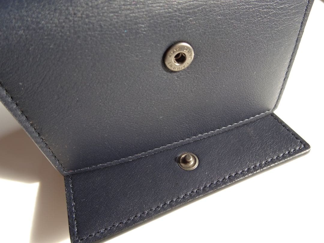 【SAINT LAURENT PARIS】6連キーケース　ダークネイビー　レザー