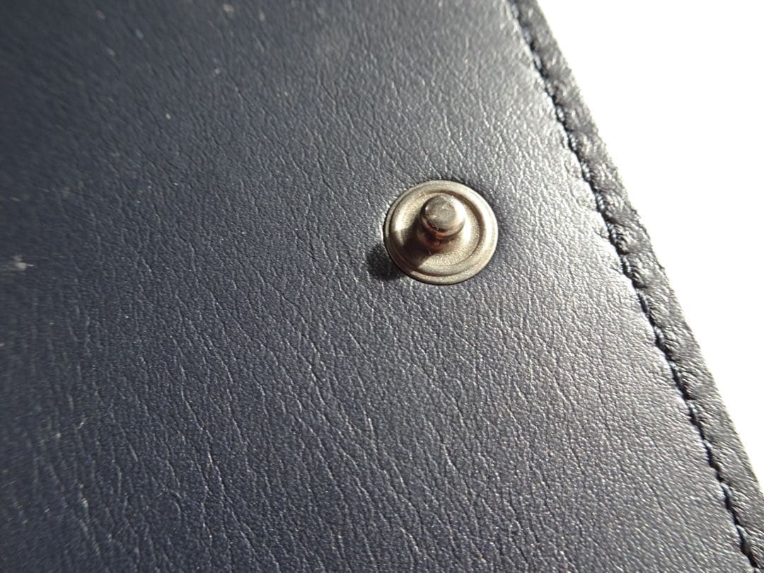 【SAINT LAURENT PARIS】6連キーケース　ダークネイビー　レザー