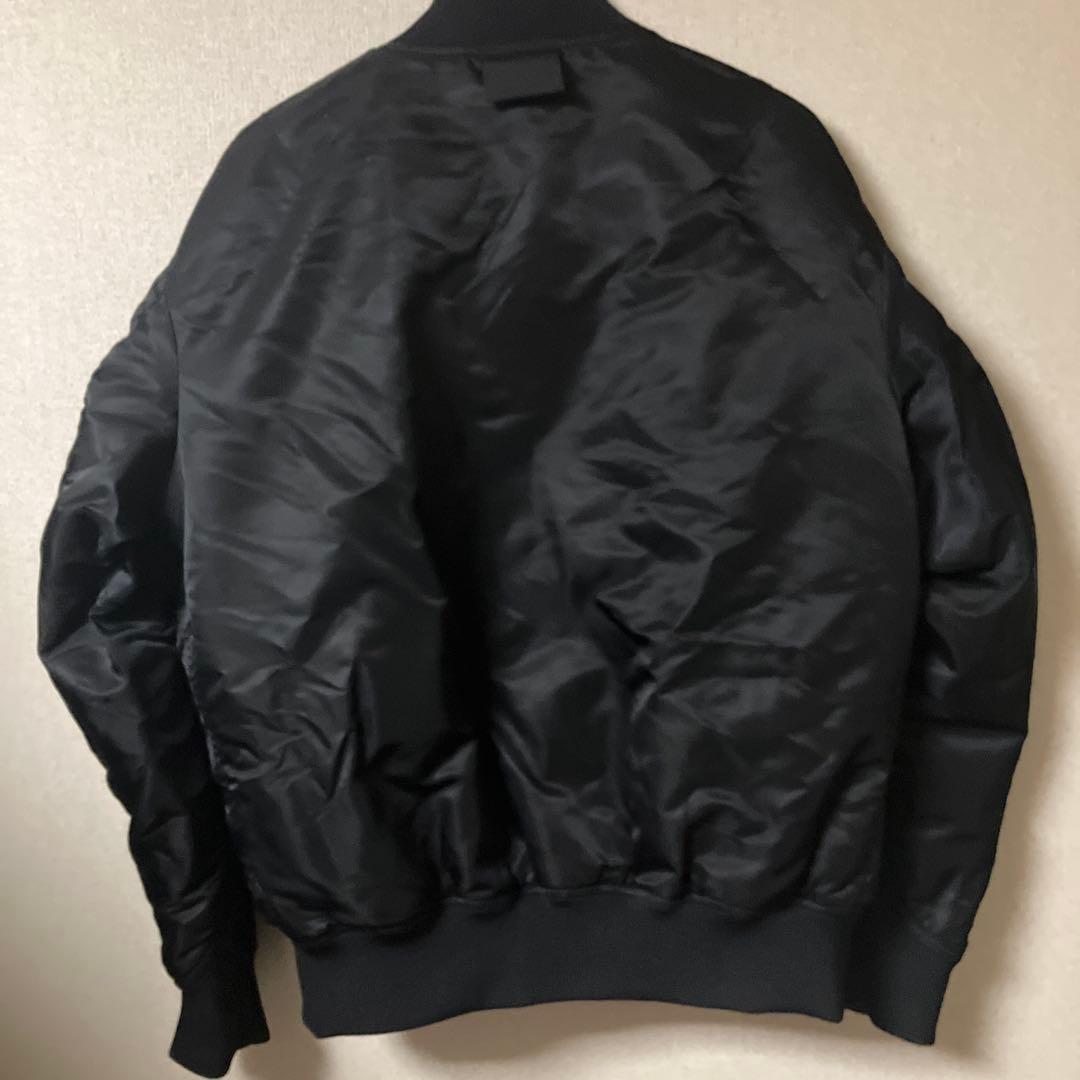 UNIQLO ＋J ハイブリッドダウン MA-1 ジャケット Mサイズ ブラック