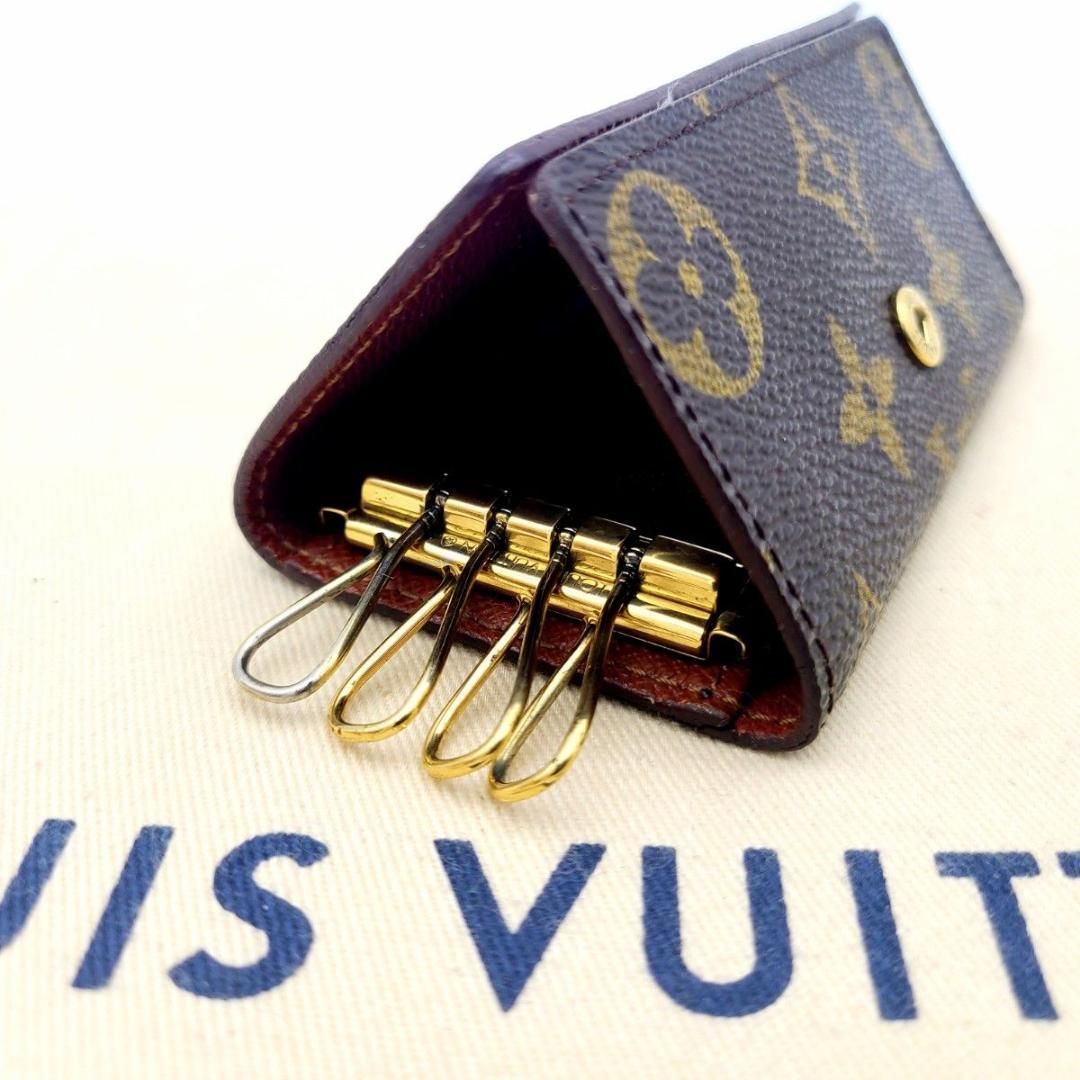 美品 ルイヴィトン モノグラム 4連 キーケース ミュルティクレ4 鍵