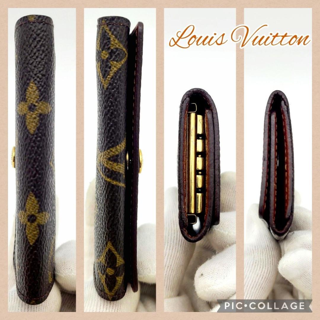 美品 ルイヴィトン モノグラム 4連 キーケース ミュルティクレ4 鍵