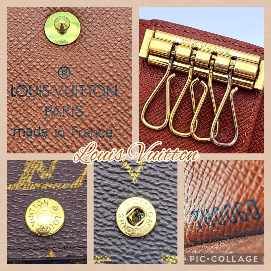 美品 ルイヴィトン モノグラム 4連 キーケース ミュルティクレ4 鍵