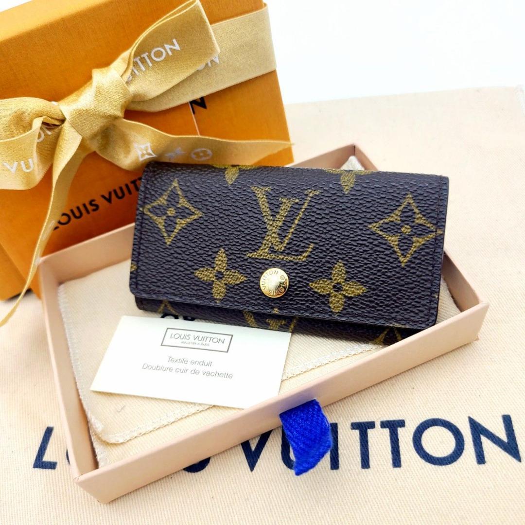 美品 ルイヴィトン モノグラム 4連 キーケース ミュルティクレ4 鍵