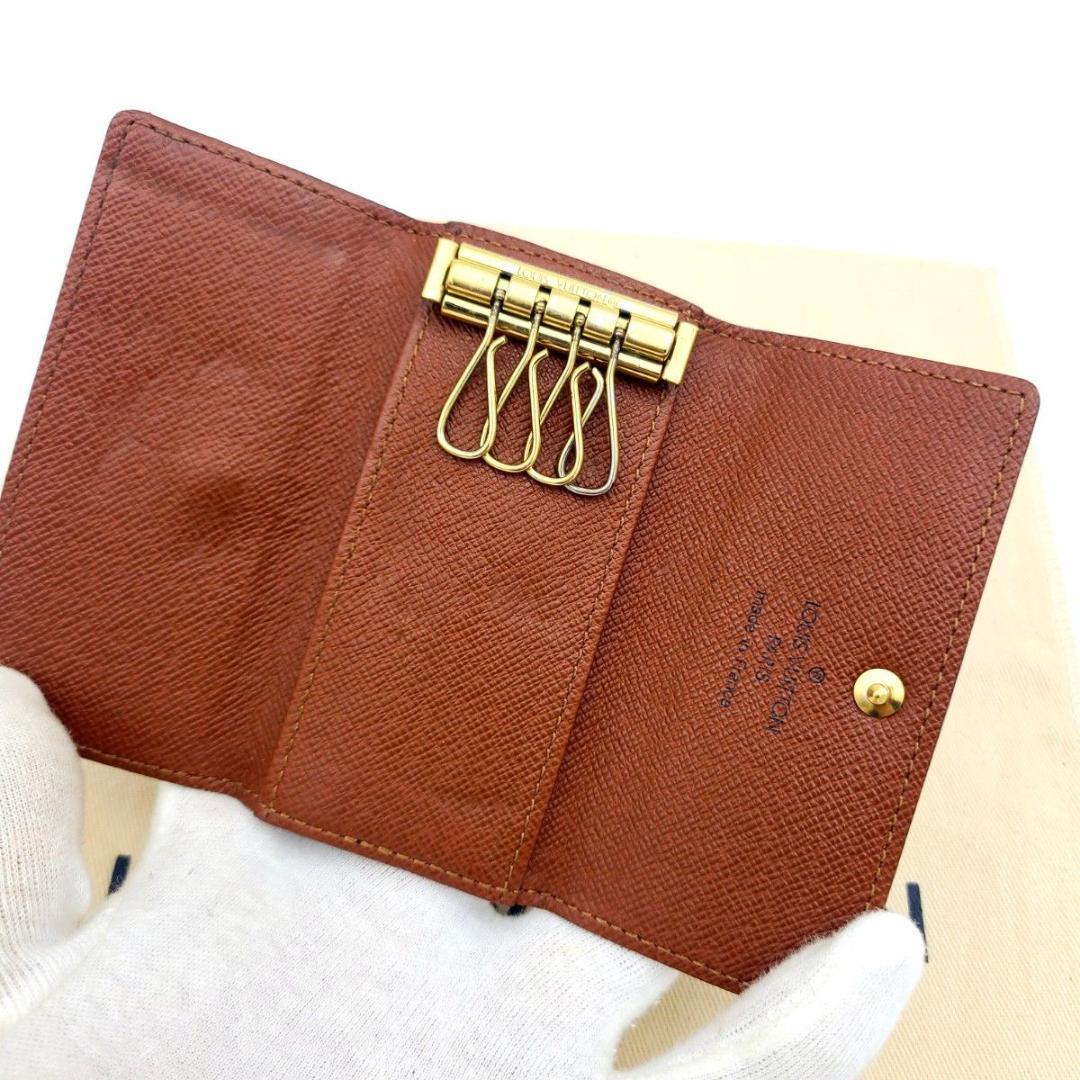 美品 ルイヴィトン モノグラム 4連 キーケース ミュルティクレ4 鍵