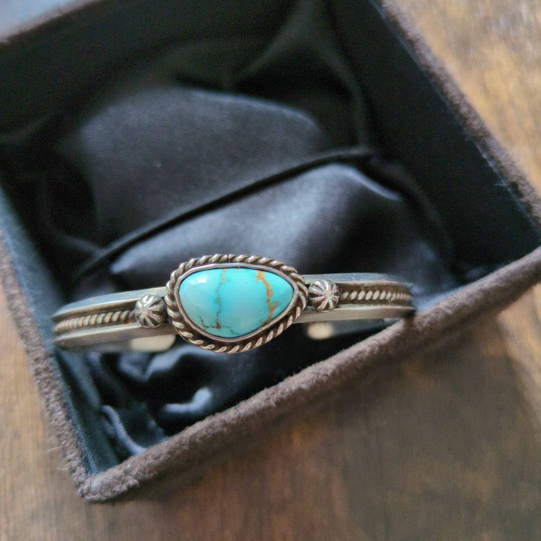 ターコイズ　バングル　ナンバー8