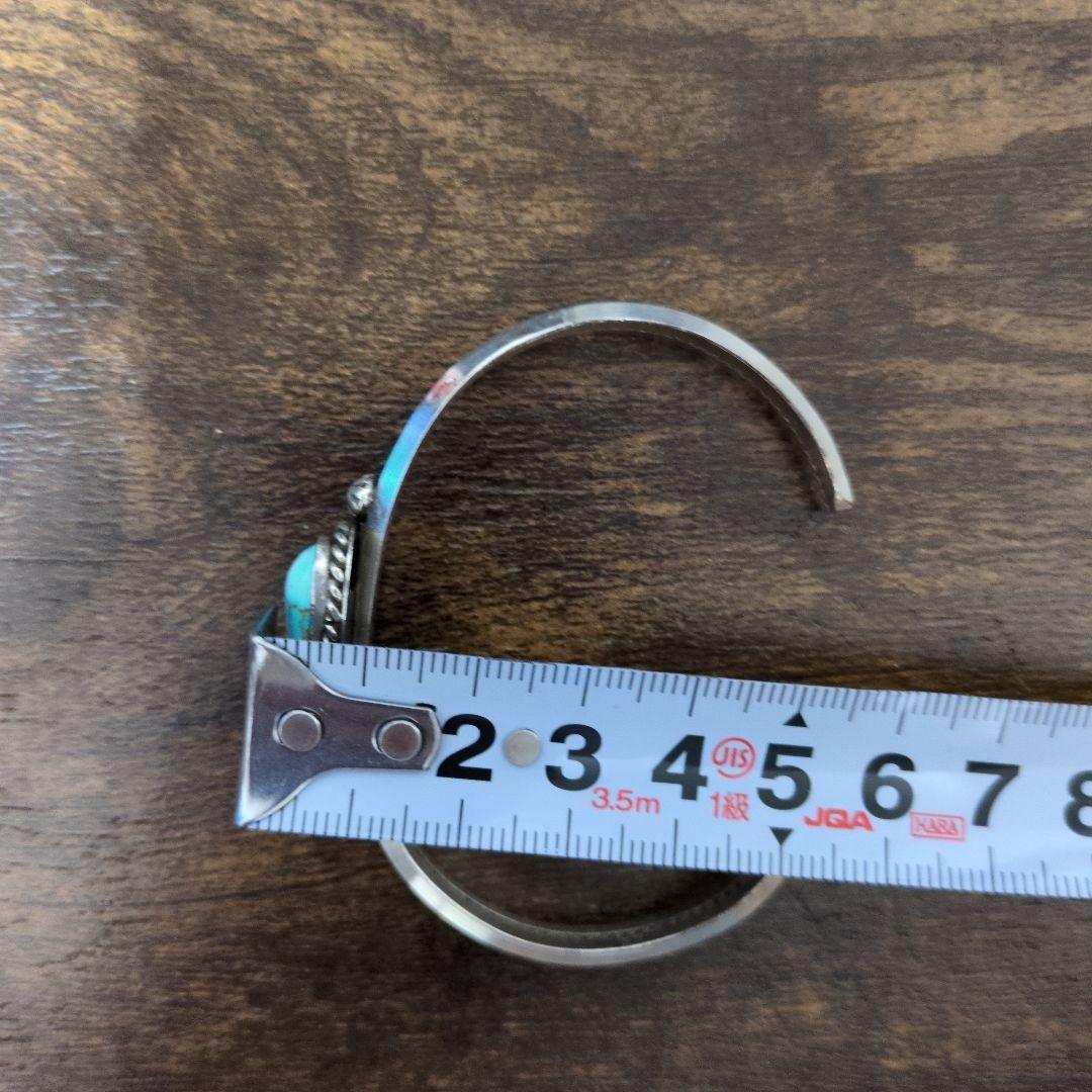 ターコイズ　バングル　ナンバー8