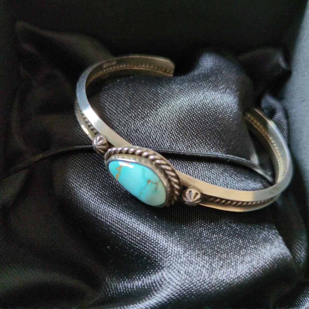 ターコイズ　バングル　ナンバー8