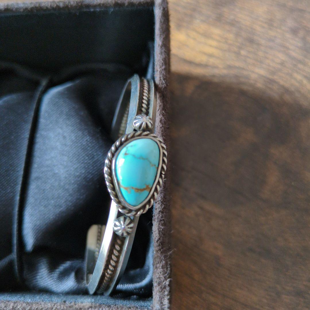 ターコイズ　バングル　ナンバー8