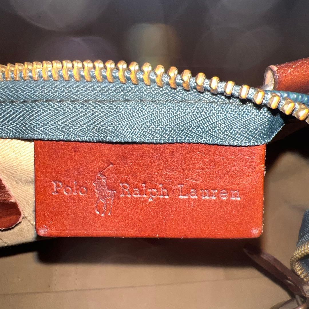 ポロラルフローレン ボストンバッグ レザー 大容量