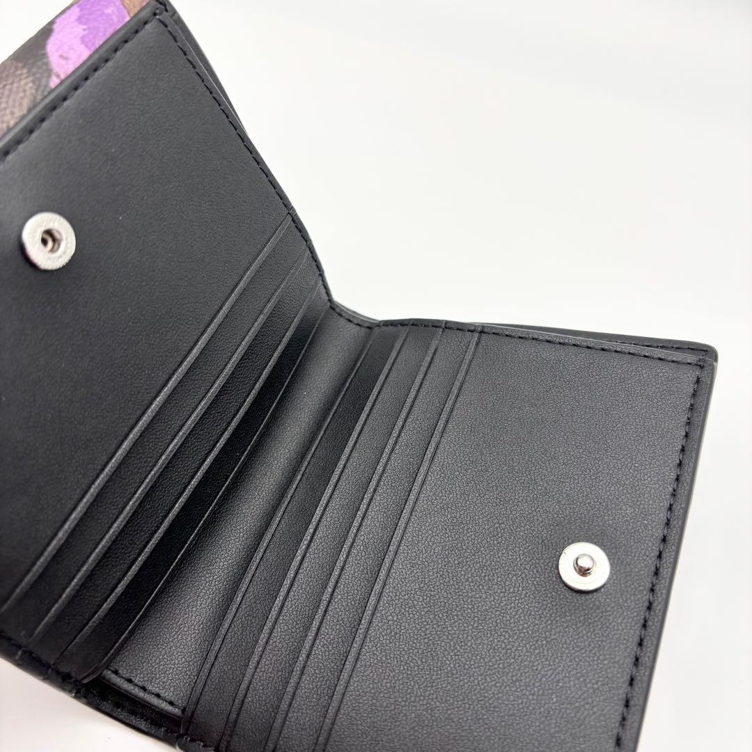 【COACH☆新品】スモール モーガン ウォレット・シグネチャー ・ローズ