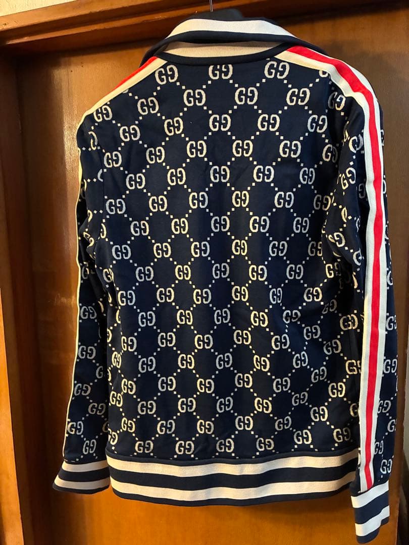 GUCCI GG総柄 トラックジャケット ネイビー Mサイズ ジャージ 正規品