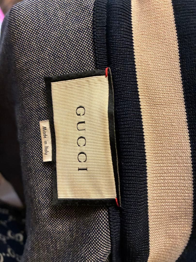 GUCCI GG総柄 トラックジャケット ネイビー Mサイズ ジャージ 正規品