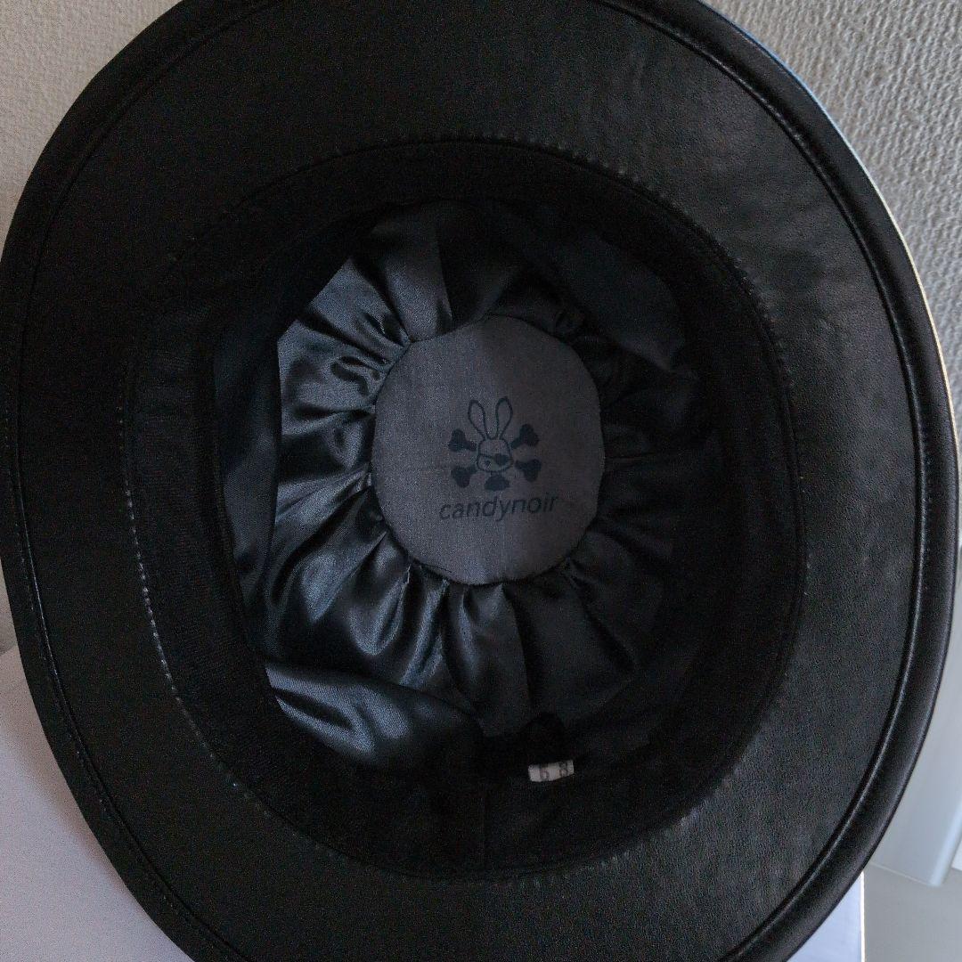 candynoir うさ耳 コルセットハット 黒 キャンディノアール