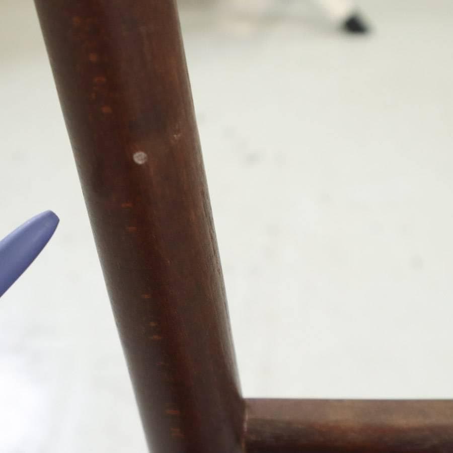 6脚まとめ買い6 ルーマニア製 ハイスツール ビーチ材 ブラック PVCレザー