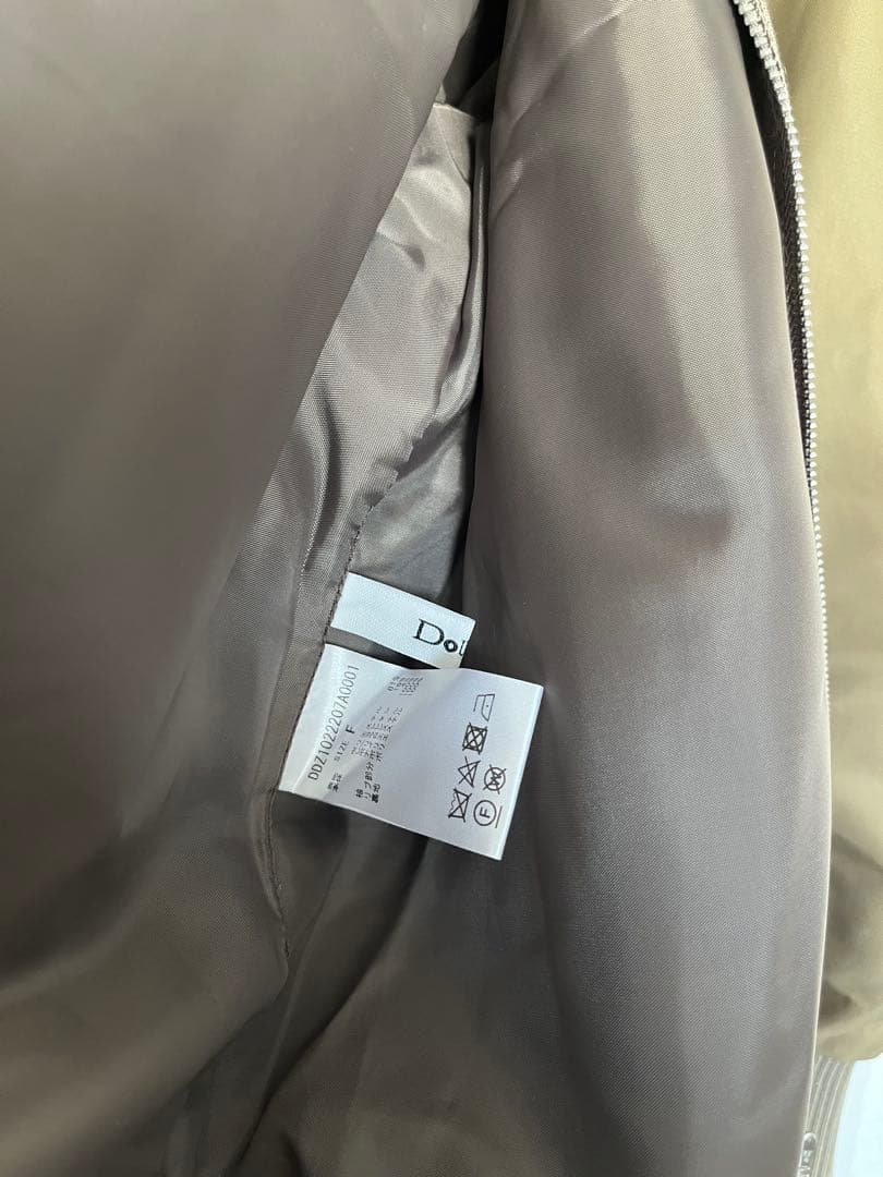 シャルロッテ⭐︎DOUDOU 異素材切替チェック柄ブルゾン 定価1.7万円