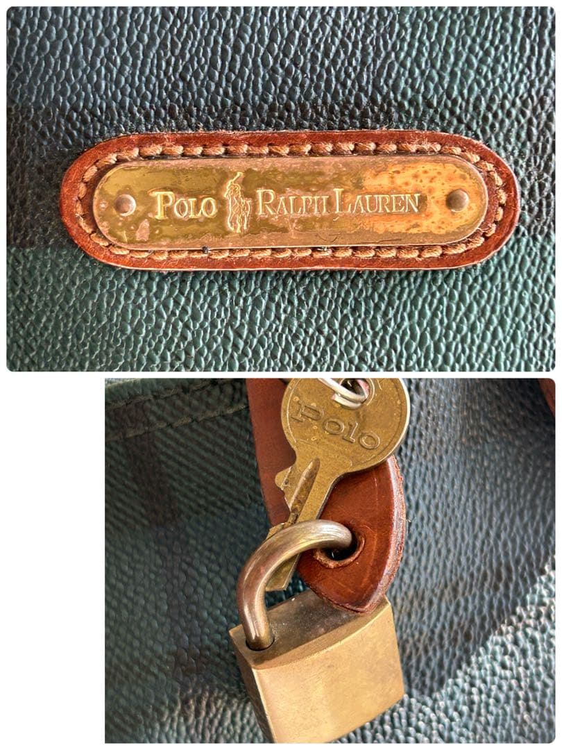 【希少・名作】ポロラルフローレンタータンチェック ボストンバッグ 2way