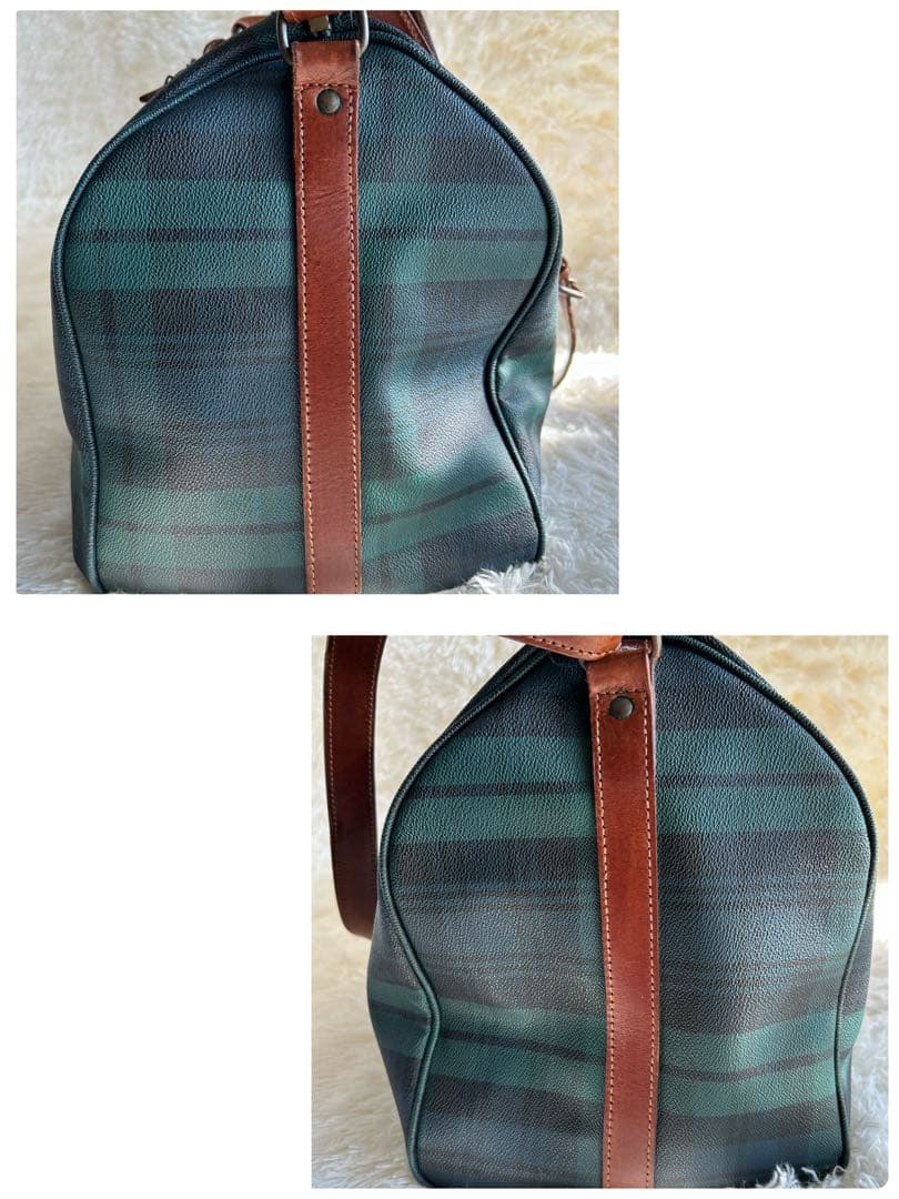 【希少・名作】ポロラルフローレンタータンチェック ボストンバッグ 2way