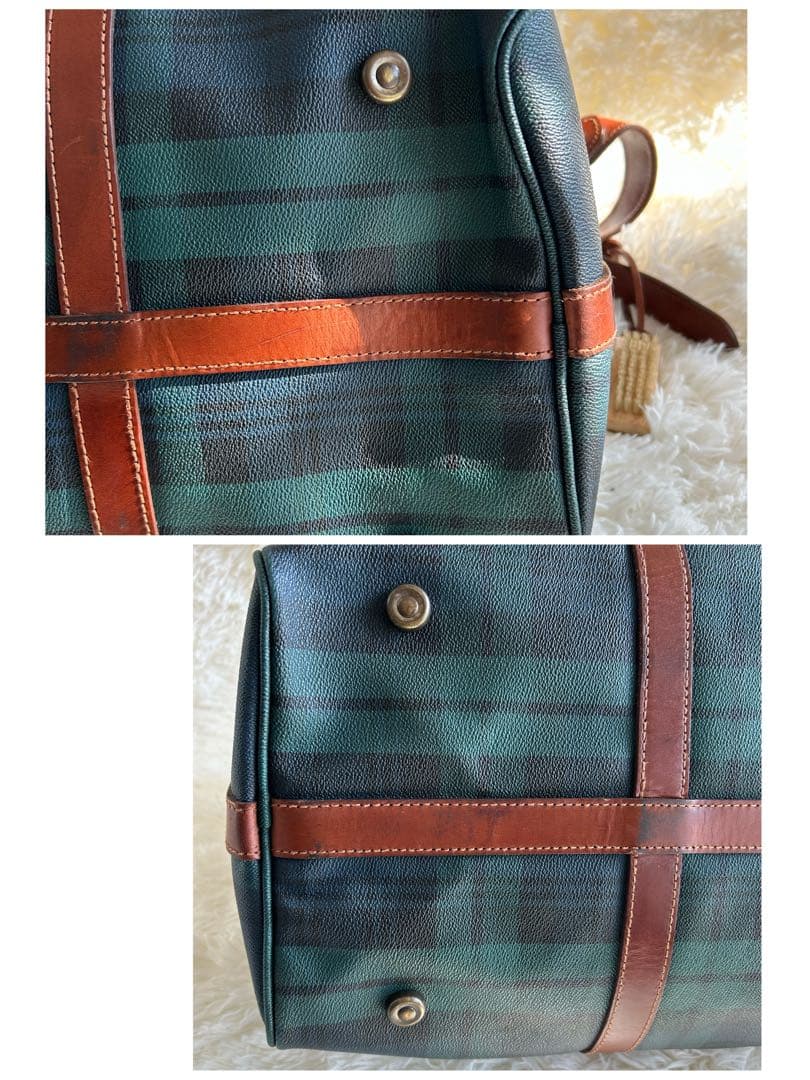 【希少・名作】ポロラルフローレンタータンチェック ボストンバッグ 2way