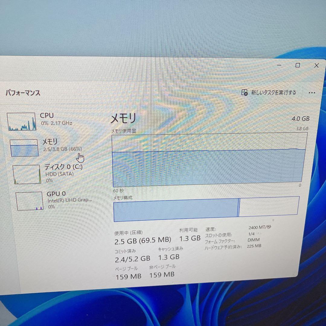 Windowsデスクトップ HP Pro Desk 600 G4 Win11 CeleronG4900