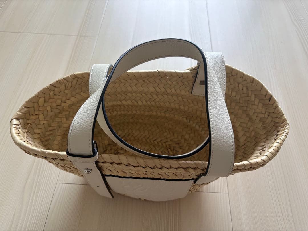【chunko】LOEWE ロエベ バスケットバッグ スモール ホワイト