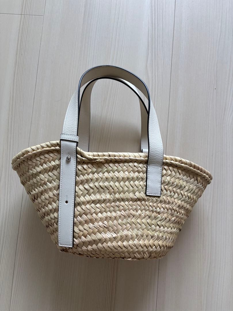 【chunko】LOEWE ロエベ バスケットバッグ スモール ホワイト