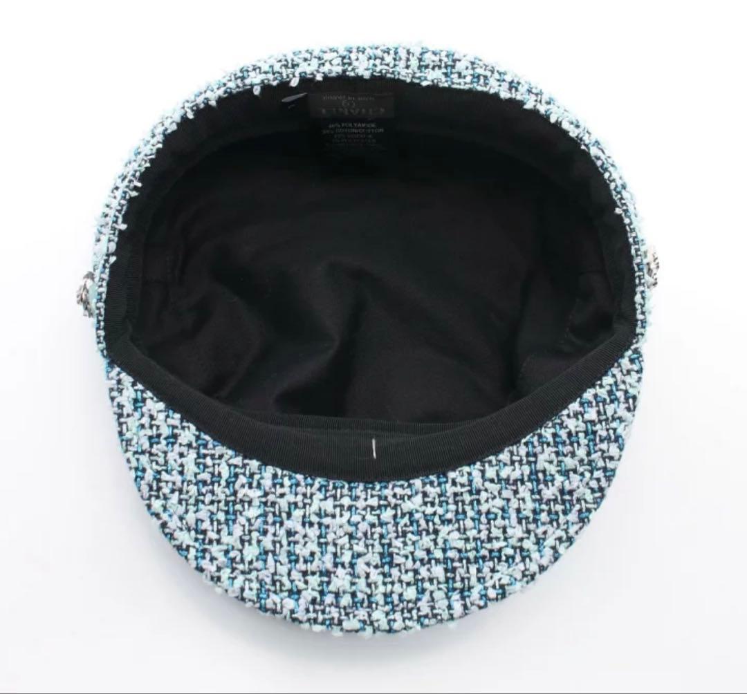 【美品】CHANELツイードキャスケット