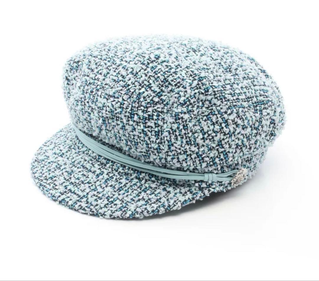 【美品】CHANELツイードキャスケット