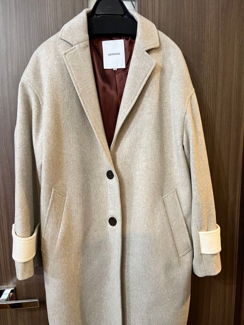 【未使用】LOVELESS ラブレス コンフォータブルブロッキングコート36