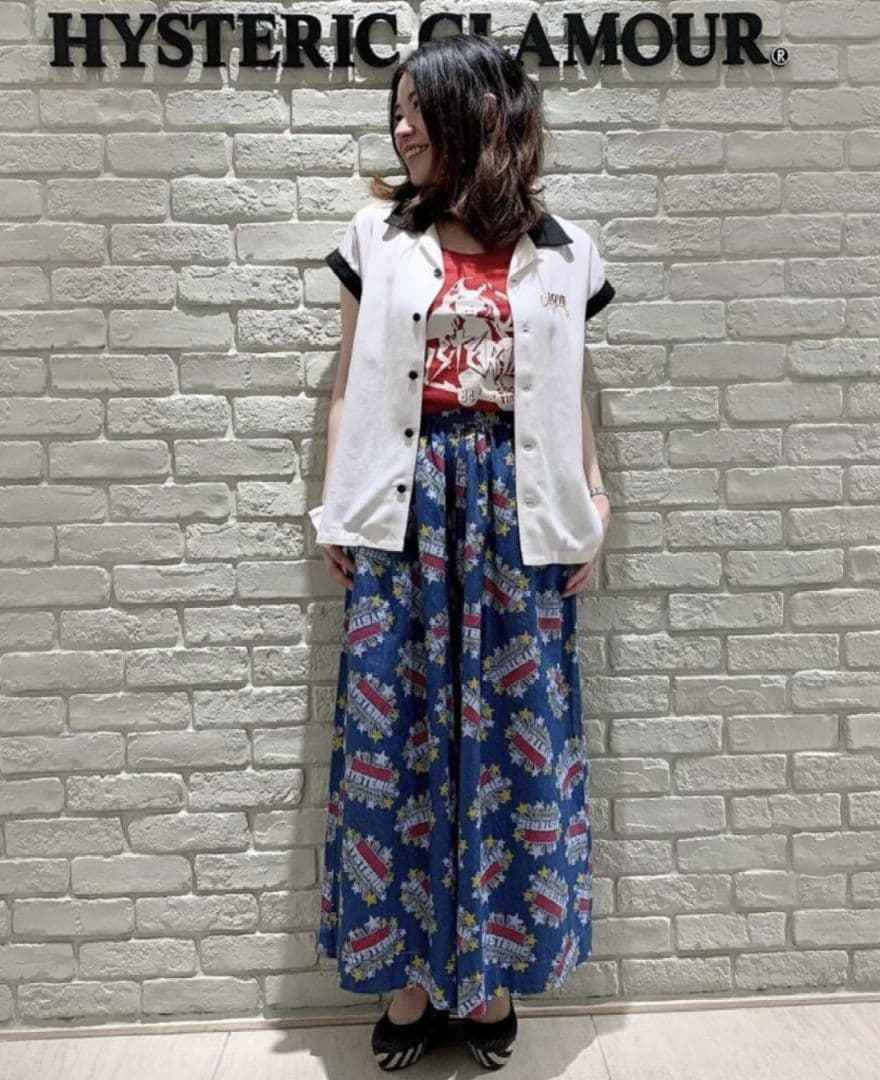 ヒステリックグラマー キュロットデニムパンツ