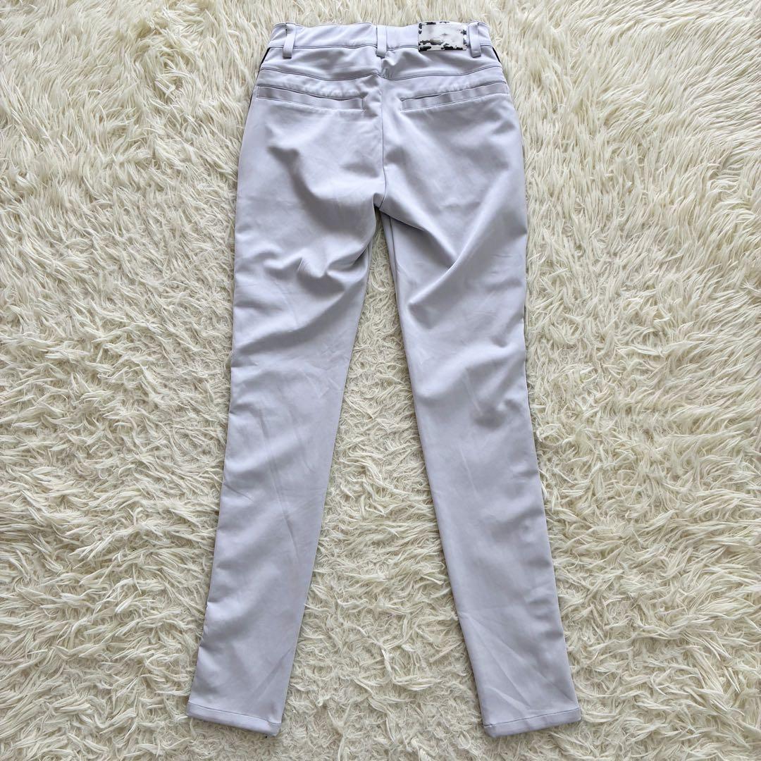 MARK & LONA ドクロタグ ロゴライン パンツ スキニー