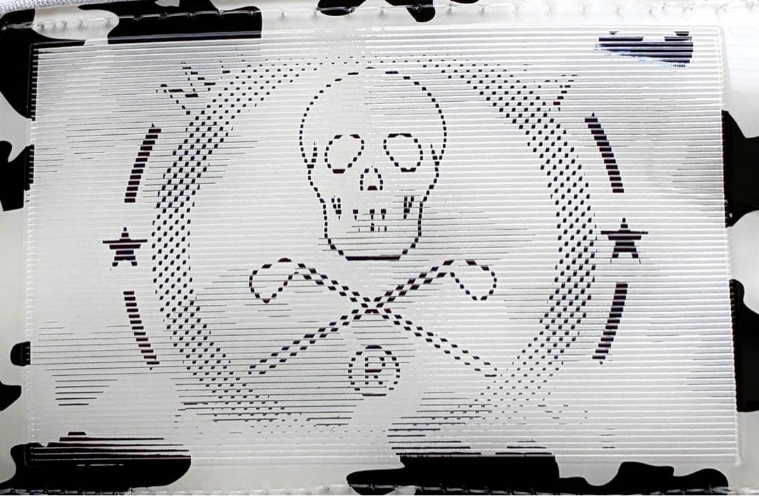 MARK & LONA ドクロタグ ロゴライン パンツ スキニー